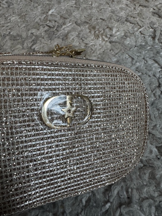 Dior Gold Sparkle Cosmetic Pouch GWP - Picture 4 of 7